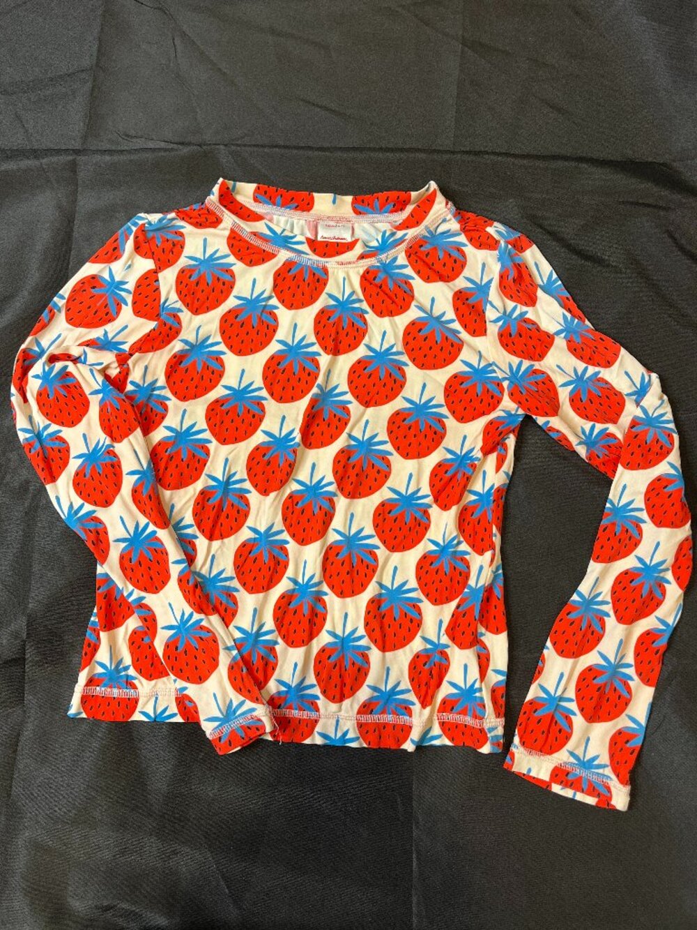 Hanna Anderson Red & Blue Strawberry Rashguard US 10